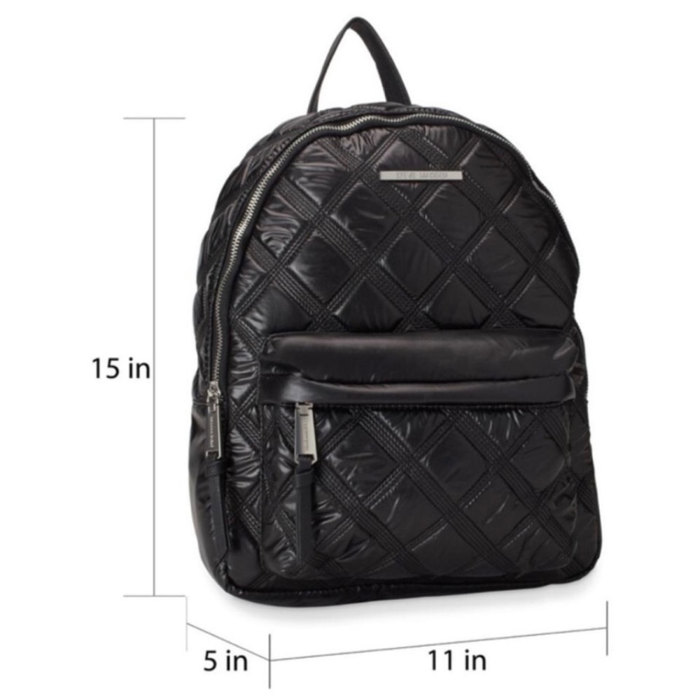 Steve Madden Nyla Triple Stitch Sateen Backpack NWT